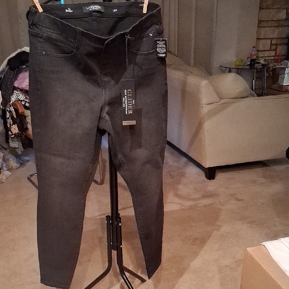 Liverpool Dark Gray Women's Jeggings